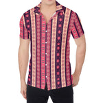 Pink And Purple Southwestern Print Men's Shirt