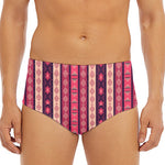 Pink And Purple Southwestern Print Men's Triangle Swim Briefs