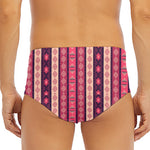 Pink And Purple Southwestern Print Men's Triangle Swim Briefs