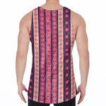 Pink And Purple Southwestern Print Men's Velvet Tank Top