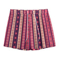 Pink And Purple Southwestern Print Mesh Shorts