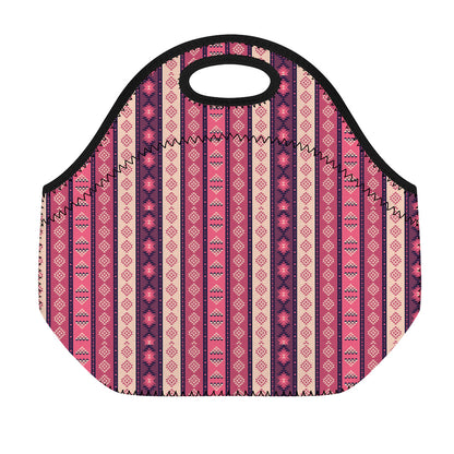 Pink And Purple Southwestern Print Neoprene Lunch Bag