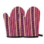 Pink And Purple Southwestern Print Oven Mitts