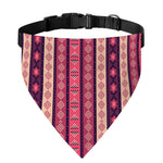 Pink And Purple Southwestern Print Over The Collar Dog Bandana