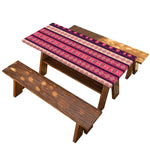 Pink And Purple Southwestern Print Picnic Table Cover