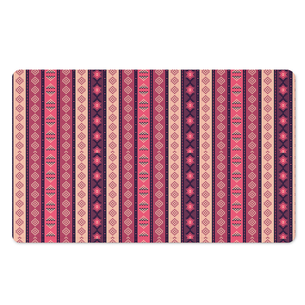 Pink And Purple Southwestern Print Polyester Doormat
