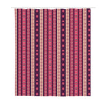 Pink And Purple Southwestern Print Polyester Shower Curtain