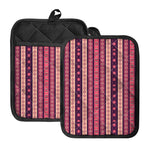 Pink And Purple Southwestern Print Pot Holders With Pocket