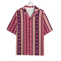 Pink And Purple Southwestern Print Rayon Hawaiian Shirt
