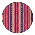 Pink And Purple Southwestern Print Round Floor Mat