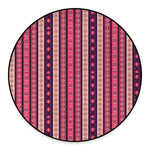 Pink And Purple Southwestern Print Round Floor Mat