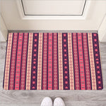 Pink And Purple Southwestern Print Rubber Doormat