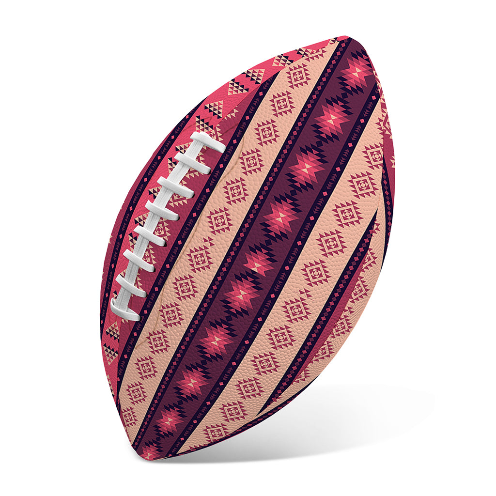 Pink And Purple Southwestern Print Rugby Ball