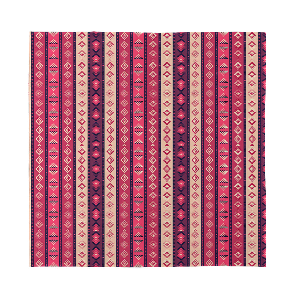 Pink And Purple Southwestern Print Silk Bandana