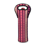 Pink And Purple Southwestern Print Single Neoprene Wine Tote
