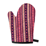 Pink And Purple Southwestern Print Single Oven Mitt