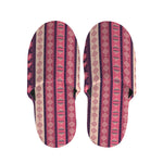 Pink And Purple Southwestern Print Slippers