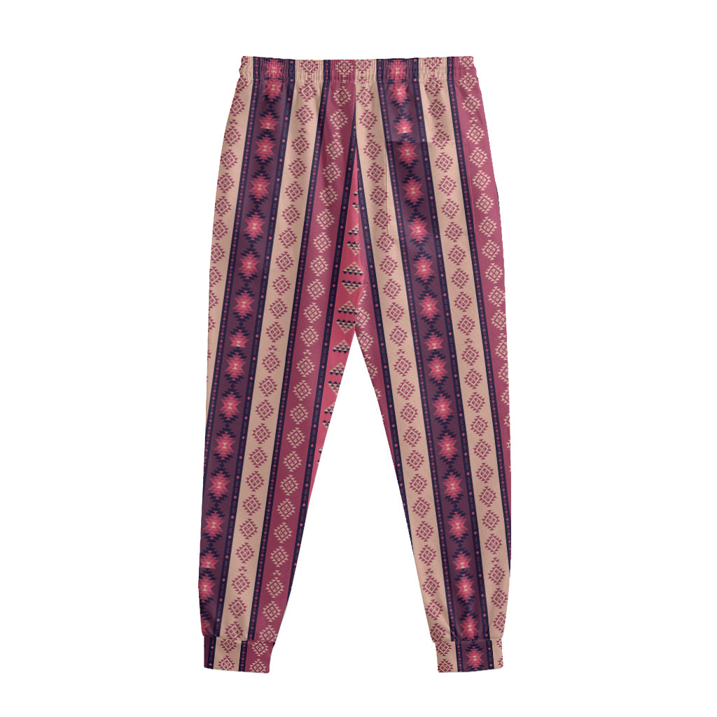 Pink And Purple Southwestern Print Sweatpants