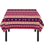 Pink And Purple Southwestern Print Tablecloth