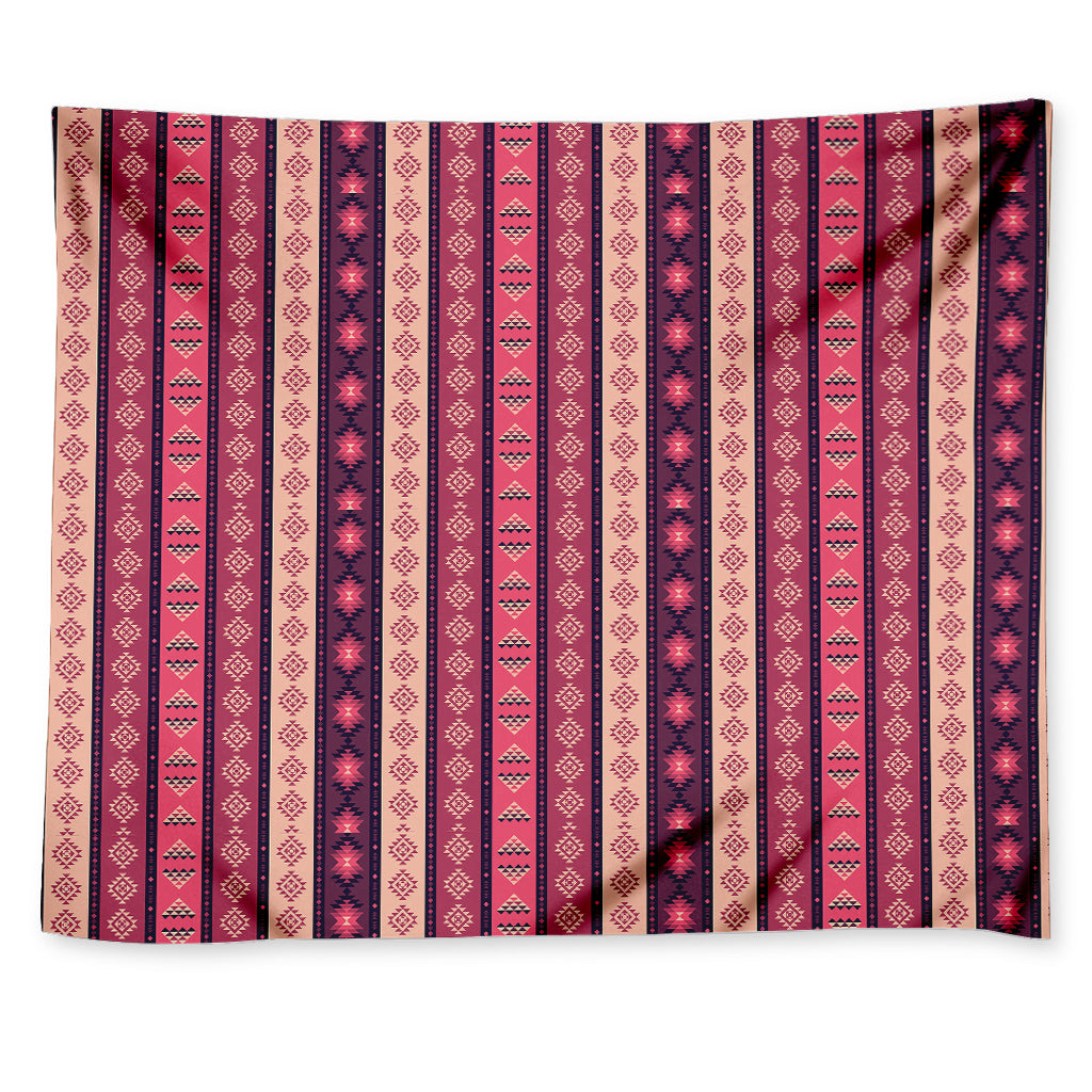 Pink And Purple Southwestern Print Tapestry