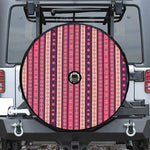Pink And Purple Southwestern Print Tire Cover With Camera Hole