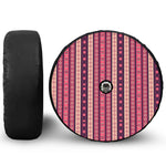 Pink And Purple Southwestern Print Tire Cover With Camera Hole