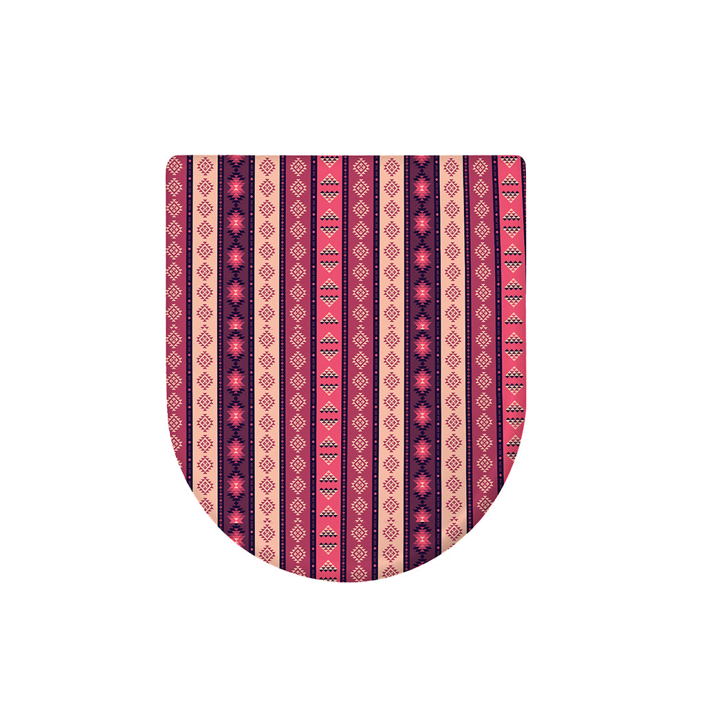 Pink And Purple Southwestern Print Toilet Lid Cover