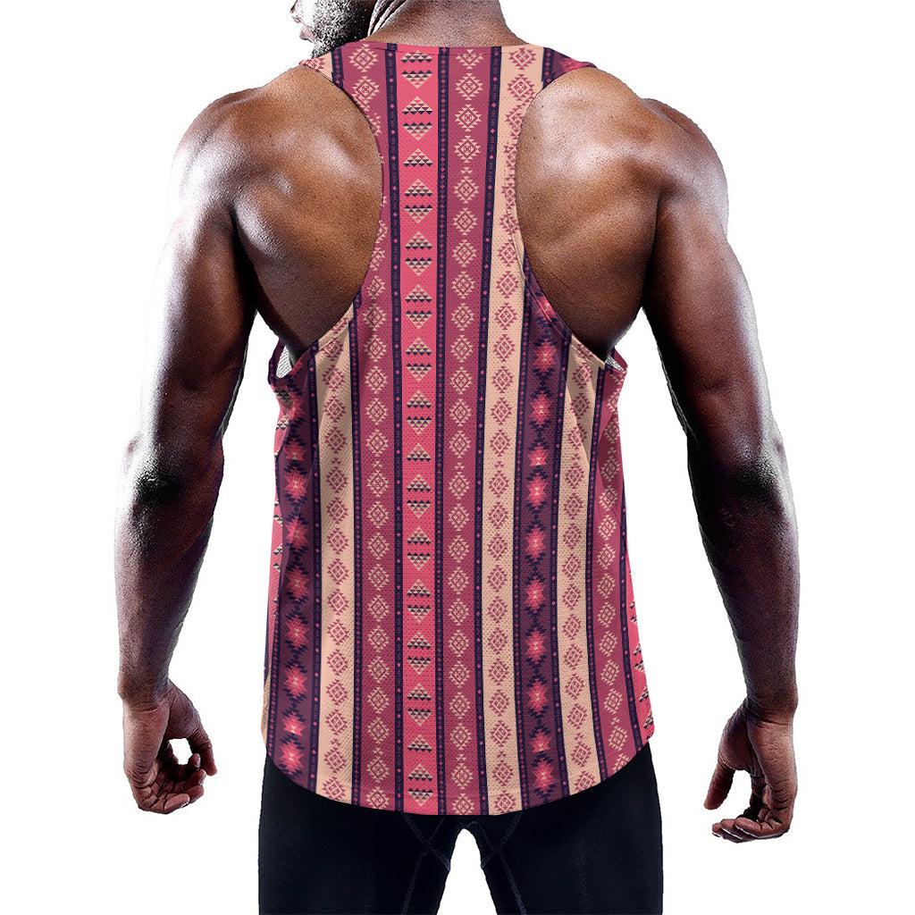 Pink And Purple Southwestern Print Training Tank Top