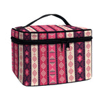 Pink And Purple Southwestern Print Travel Makeup Bag