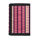 Pink And Purple Southwestern Print Trifold Wallet