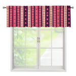 Pink And Purple Southwestern Print Window Valance