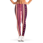 Pink And Purple Southwestern Print Women's Leggings