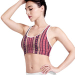 Pink And Purple Southwestern Print Women's Sports Bra