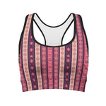 Pink And Purple Southwestern Print Women's Sports Bra