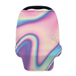 Pink And Teal Holographic Print Baby Seat Cover