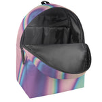 Pink And Teal Holographic Print Backpack