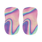 Pink And Teal Holographic Print Bar Stool Covers