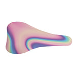 Pink And Teal Holographic Print Bicycle Seat Cover