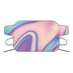 Pink And Teal Holographic Print Car Windshield Snow Cover