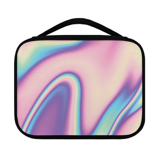 Pink And Teal Holographic Print Classic Bible Case