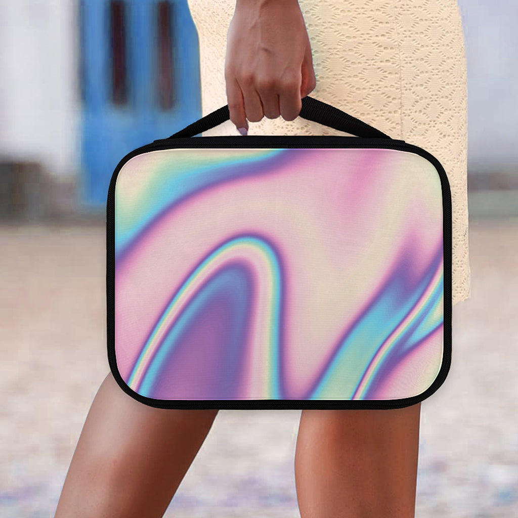 Pink And Teal Holographic Print Classic Bible Case
