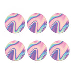 Pink And Teal Holographic Print Coaster Set