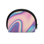 Pink And Teal Holographic Print Coin Purse