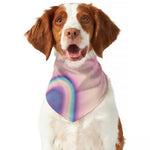 Pink And Teal Holographic Print Dog Bandana