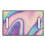 Pink And Teal Holographic Print Golf Cart Seat Cover