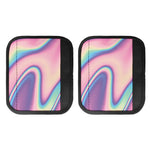 Pink And Teal Holographic Print Handle Covers