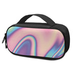 Pink And Teal Holographic Print Insulin Cooler Travel Case