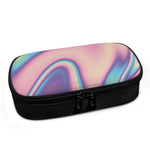 Pink And Teal Holographic Print Insulin Cooler Travel Case