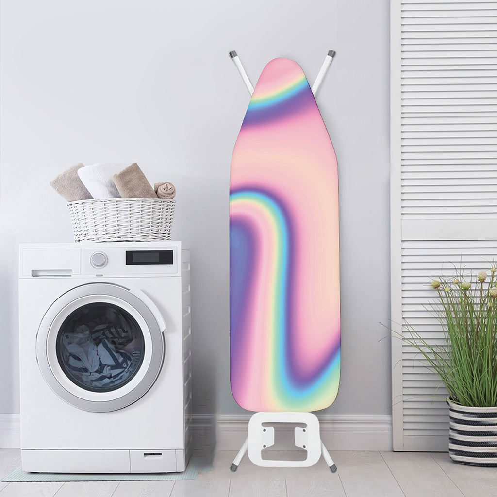 Pink And Teal Holographic Print Ironing Board Cover
