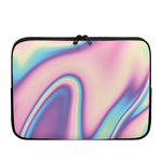 Pink And Teal Holographic Print Laptop Sleeve